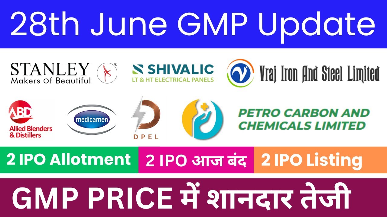 Allied Blender IPO | Vraj Iron And Steel IPO | Stanley Lifestyles IPO | Divine Power IPO |