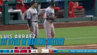 Luis Arraez is the First to Hit for the Cycle in Marlins History | Miami Marlins 2023