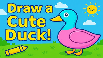 Easy Duck Drawing for Kids | Step-by-Step Cute Duck Tutorial with Julibuddies