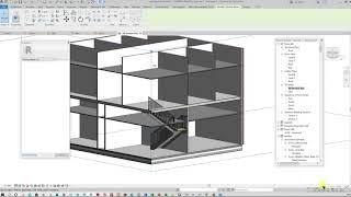 Revit 2020 1 - 8 Adding Stair, View Duplication & Modifications For Wall.