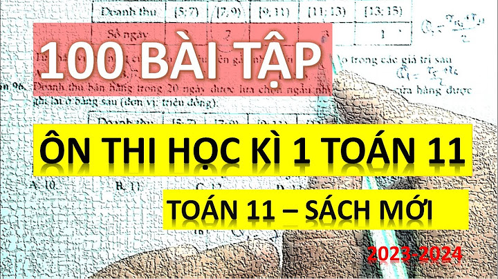 Dđề thi học kì môn toán 11kì 1 trắc nghiệm năm 2024