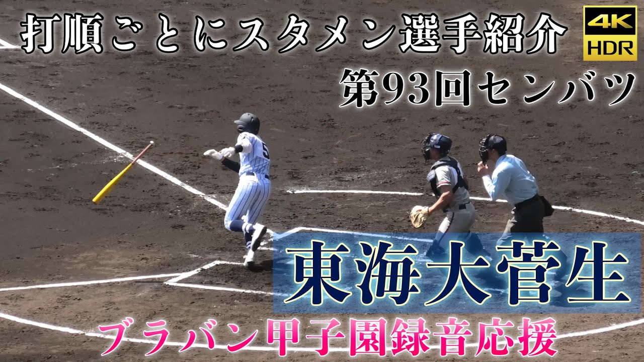 東海大菅生高校ブラバン甲子園録音応援 内野からスピーカーあり 先発メンバー応援曲 選手名あり 第93回高等学校野球大会 センバツ 甲子園 高校野球 第93回選抜高等学校野球大会 21年3月27日 Youtube