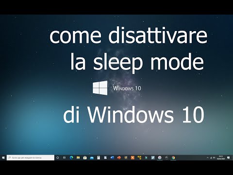 Video: Come Disattivare La Modalità Di Sospensione
