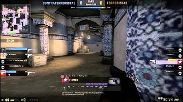 CSGO ACE & CLUTCH 1v5 on Dust 2 (Pistol Round)