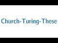 Berechenbarkeit #02 - Church-Turing-These