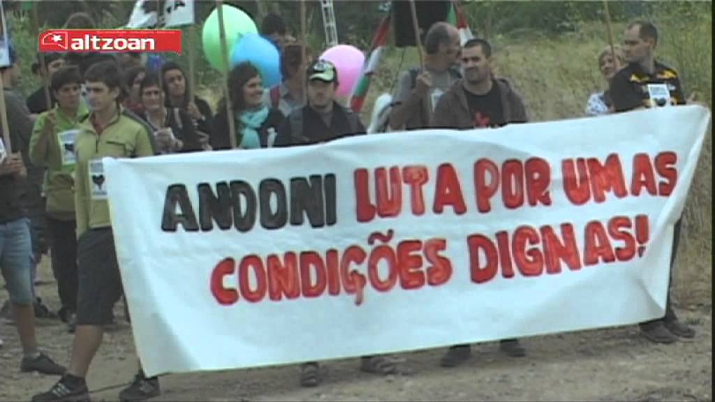 ELORRIO | Andoni Zengotitabengoa gose greban. Elkartasun martxa Portugalera