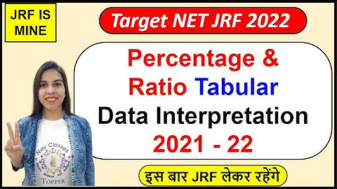 Percentage & Ratio Tabular Data Interpretation | By Navdeep Kaur