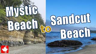 Exploring the lush West Coast: Winding through Vancouver Island - Mystic Beach to Sandcut Beach (4K)
