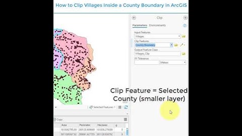 Clip villages by boundary in ArcGIS – Easy Tutorial!