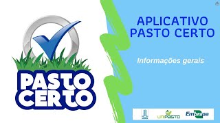 Aplicativo Pasto Certo | Série Pasto Certo