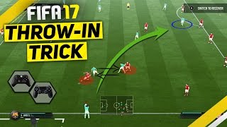 FIFA 17 ATTACKING TUTORIAL - ATTACK LIKE A PRO WITH THE SPECIAL THROW IN TRICK TO SCORE GOALS screenshot 5