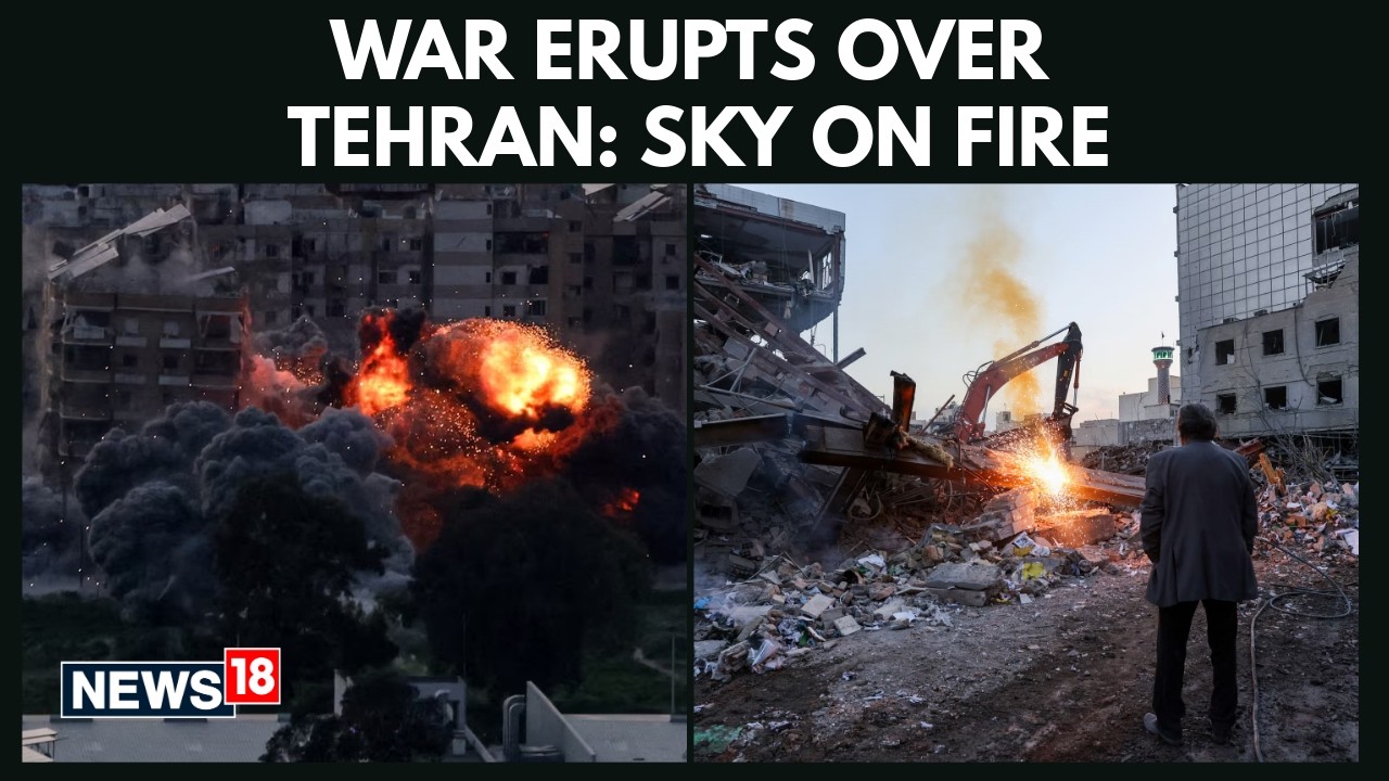 Israel Iran War | War Erupts Over Tehran: Explosions Light Up the Sky After  Heavy Strikes | N18G