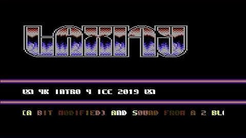 C64 4k Intro: 4k Intro 4 ICC 2019 by Laxity!