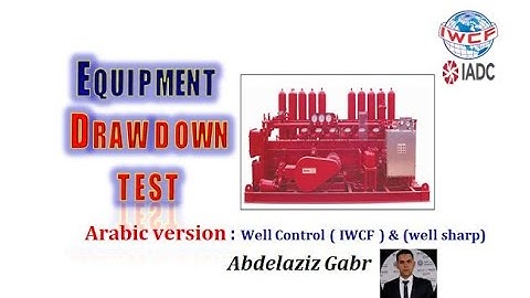 9 . Accumulator draw down test