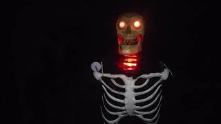 Homemade Dark Ride Update 10-25-2018 3-axis talking skull
