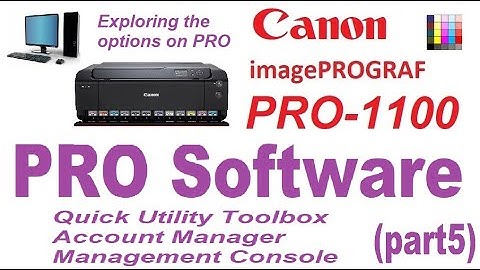 Canon imagePrograf PRO-1100 PRO Software (part5) about compatible software support #PRO-1100 #Canon