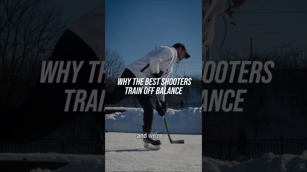 WHY THE BEST SHOOTERS TRAIN OFF BALANCE #hockeycoaching #hockeytraining