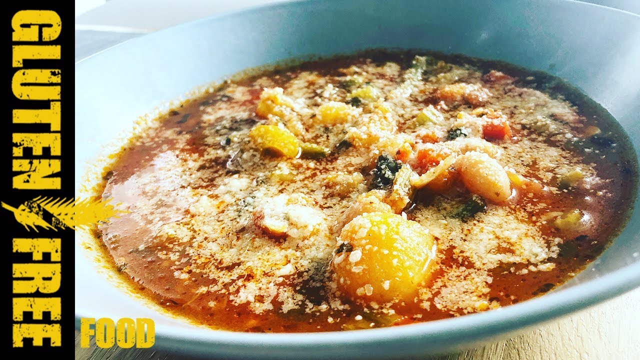 Italian soup Minestrone - gluten free recipe - YouTube