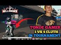 Epic 1v4 Clutch by Tonde Gamer Against HH Viper in HellRaiser Tournament 🔥
