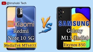 Redmi Note 10 5G vs Samsung Galaxy M13