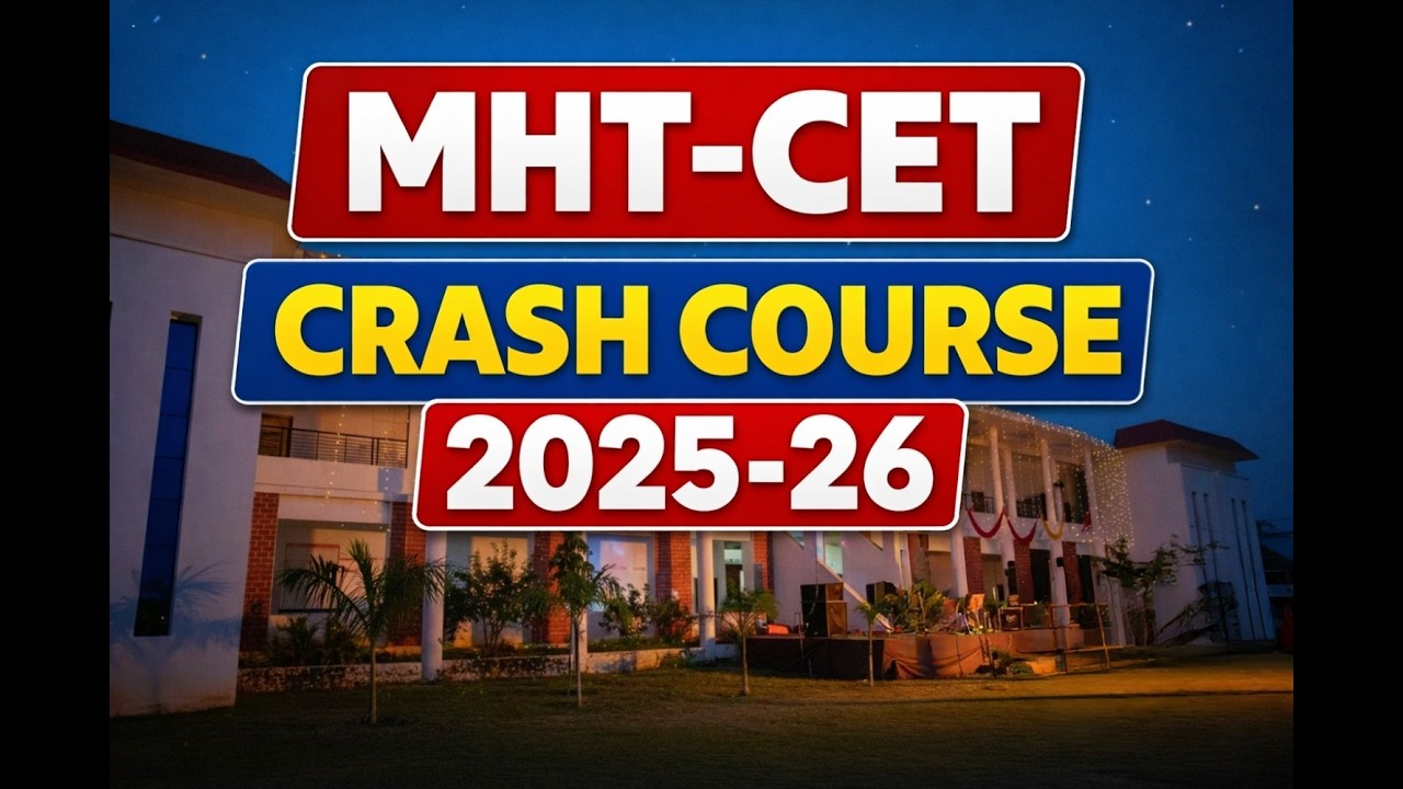 MHT-CET CRASH COURSE 2025-26 INAUGURATION #education #mhtcet #crashcourse