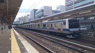 JR東日本E531系K420編成　土浦駅1番線発車　20240308 150514
