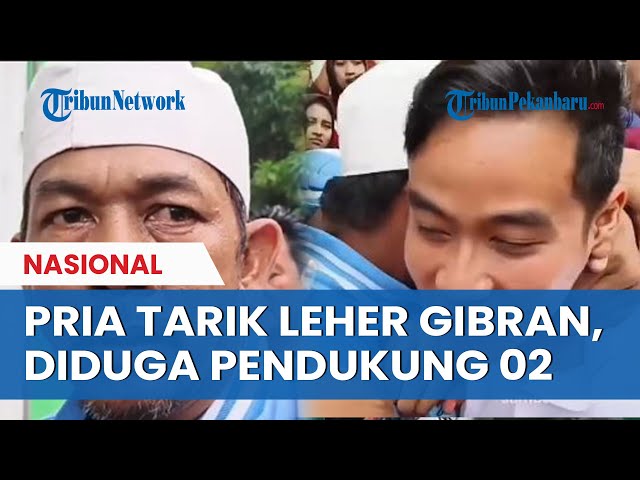 Sosok Pria yang Tarik Leher Gibran, Lepas Jaket seusai 'Dipiting' Paspampres class=