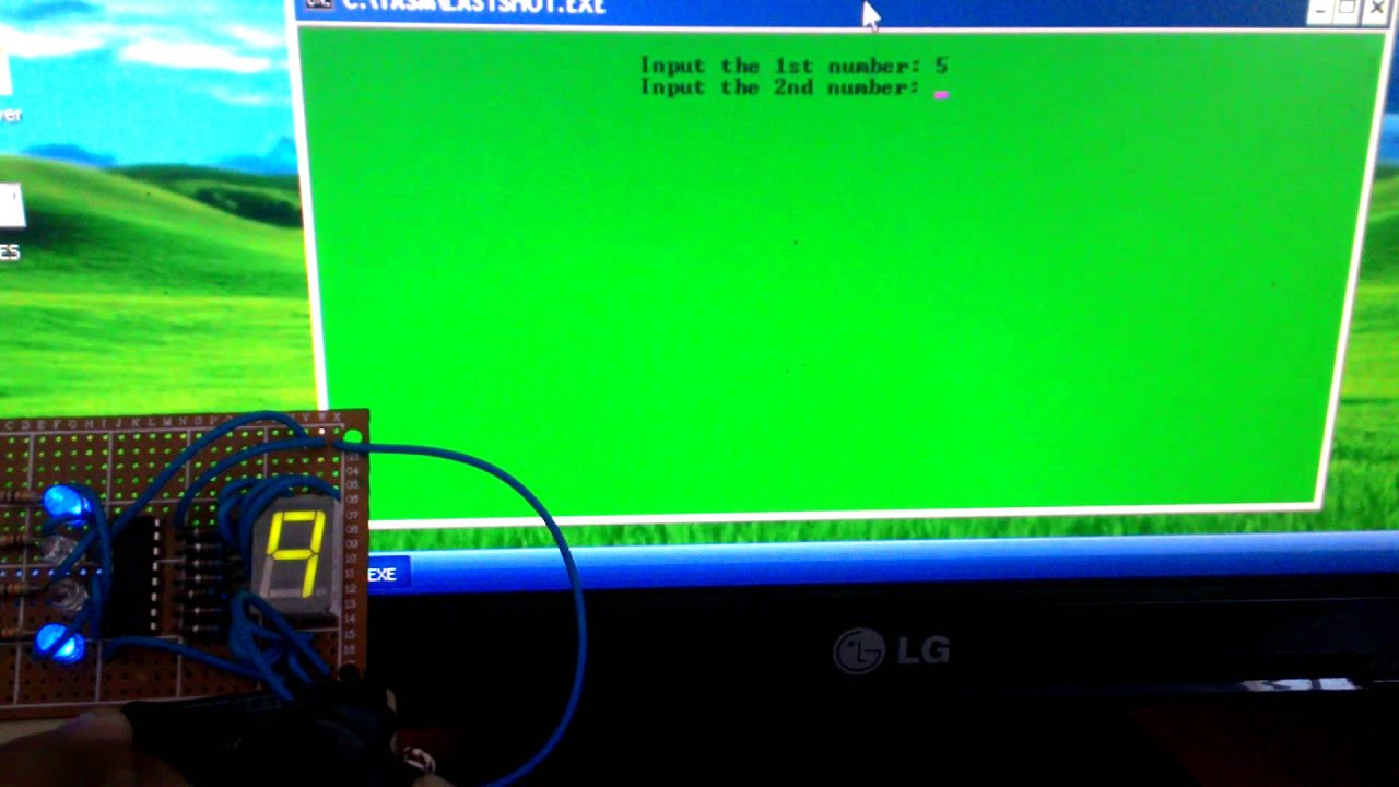 PARALLEL PORT INTERFACING USING ASSEMBLY LANGUAGE - YouTube