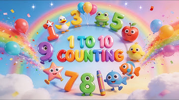 Numbers 1 to 10 for Kids | Learn Counting 1-10 | Fun Preschool Learning Video