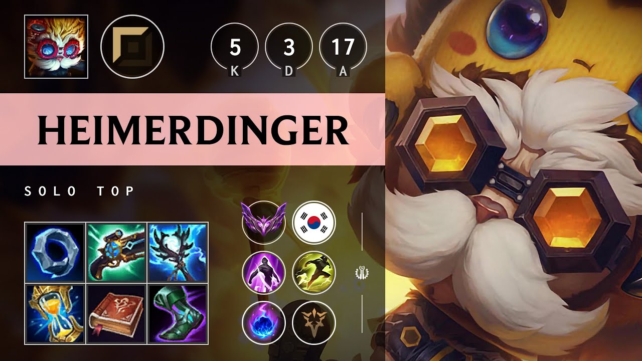 Heimerdinger Top vs Gnar - KR Master Patch 25.18