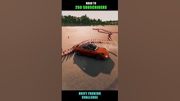 PORSCHE CARRERA | Impossible Drift Parking Challenge #11 - Beam NG|#shorts #drift #beamngdrivemods