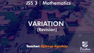 Variation (Revision) - JSS3 Maths