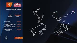 eWRC Rallye Monte-Carlo 2023 stages