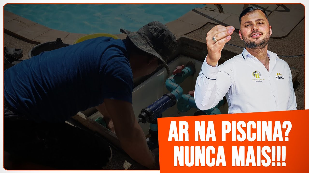 COMO TIRAR O AR DA TUBULAÇÃO DA PISCINA - YouTube