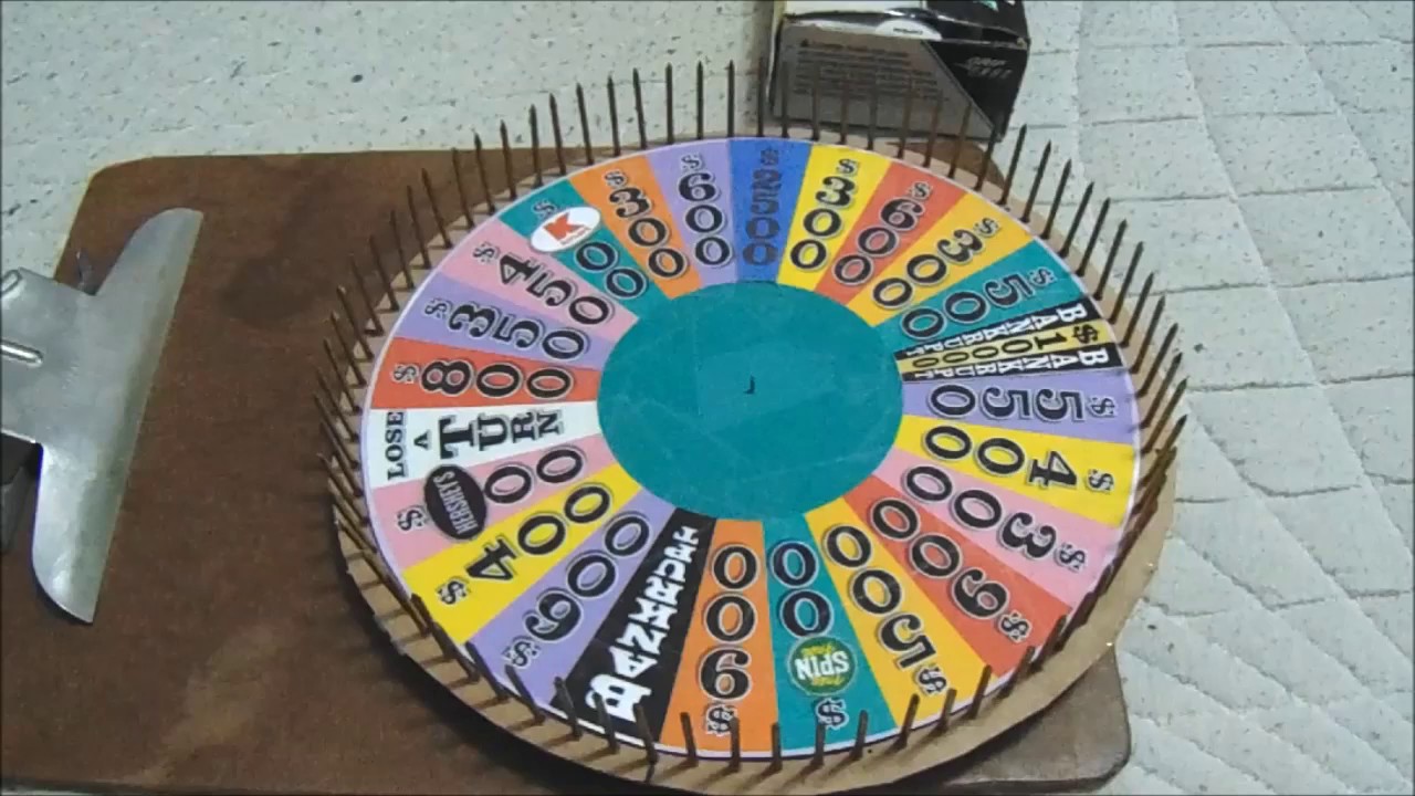homemade wheel of fortune 106 YouTube