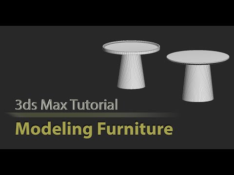 Modeling a coffee table in 3Ds Max, part 1