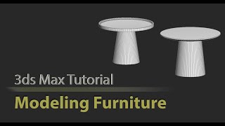 Modeling a coffee table in 3Ds Max, part 1