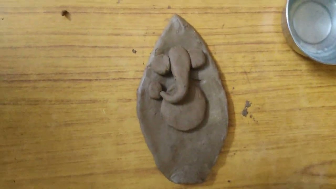 Eco friendly clay Ganesha making with easy stepsGanesha chaturthi special