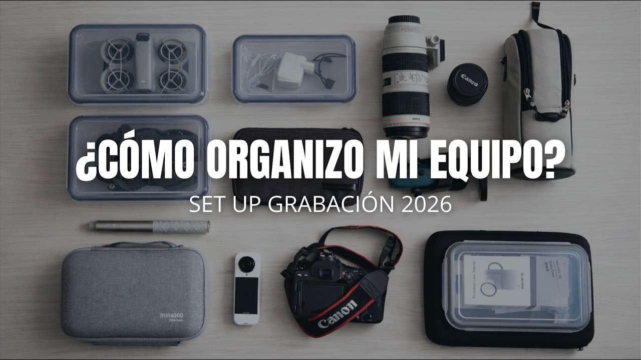 ASÍ ORGANIZO 👉🏼 MI EQUIPO DE GRABACIÓN - 😌 Ahorrarás tiempo y dolor de cabeza