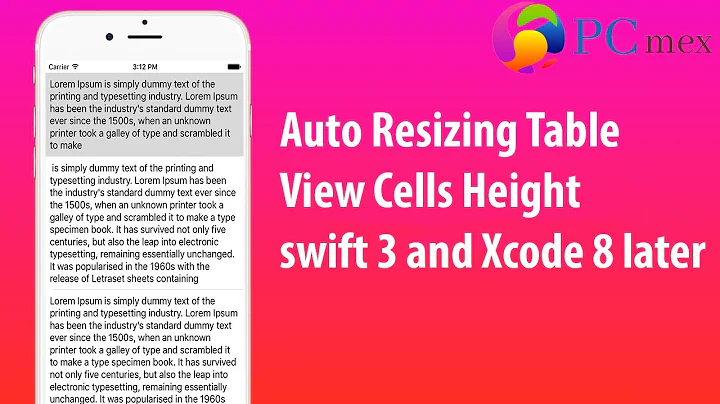 Auto Resizing Table View Cell height in swift 3 and Xcode
