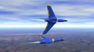 Bryce Animation    Jets tight flying
