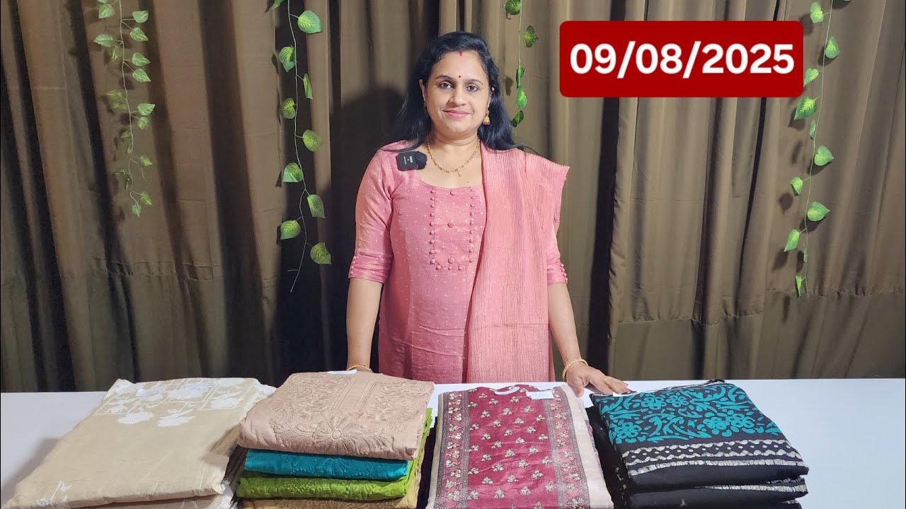 Onam special chanderi cotton 🌹Chikankari type cotton sets🌹 Party wear designer sets 🌹Pure georgette 