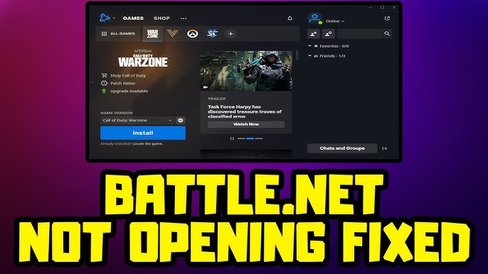 FIX FOUND! Battle.net playing now glitch 