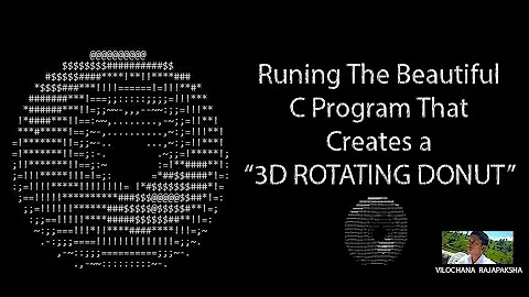 Donut-shaped C code that generates a 3D spinning donut, Spinning Donut - No Talking