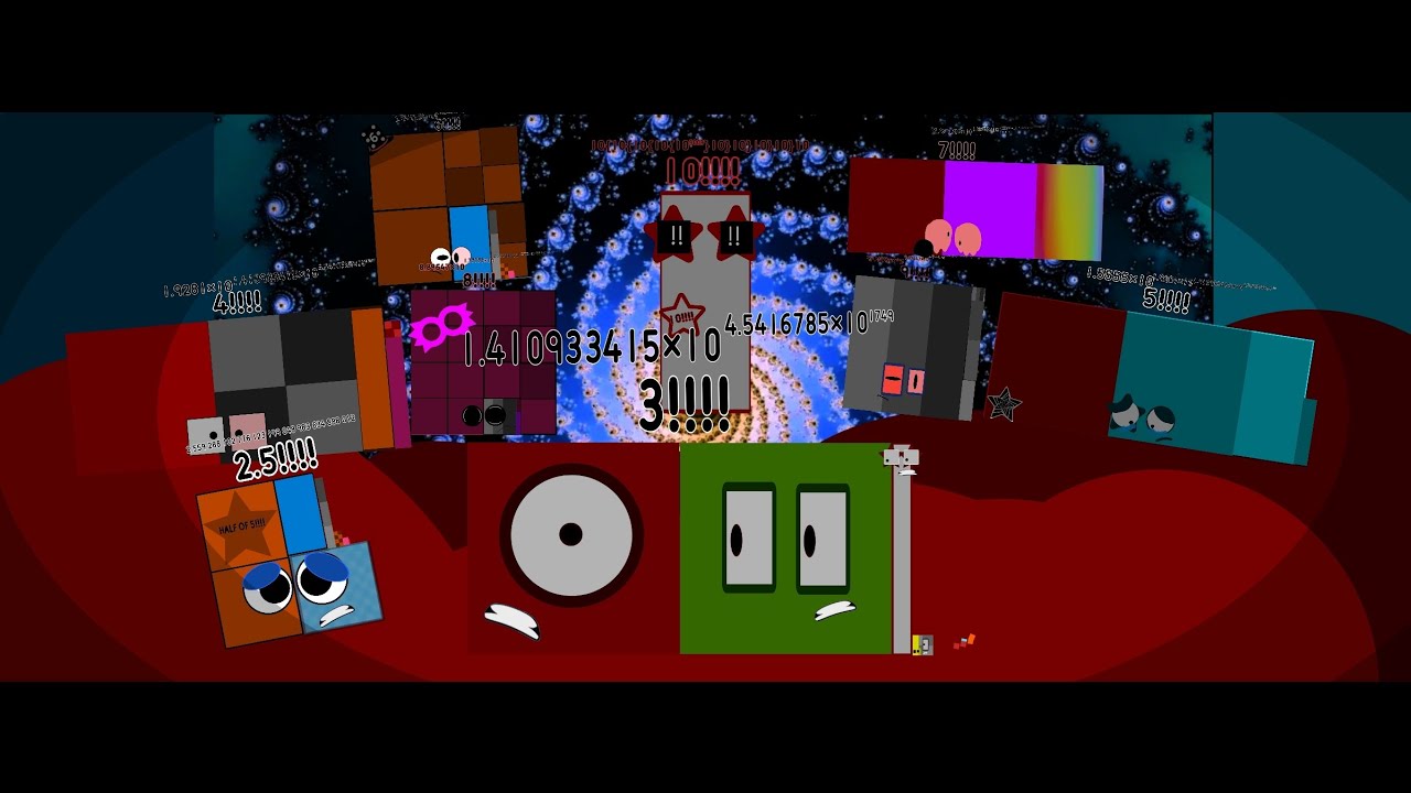 Numberblocks quadrofactorial band but it's cinematic screen