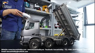 1/14 8x8 RC Hydraulic Dumper Truck K3363 cabin JDM-176, diff lock