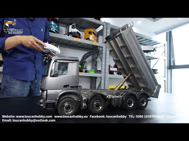 1/14 8x8 RC Hydraulic Dumper Truck K3363 cabin JDM-176, diff lock