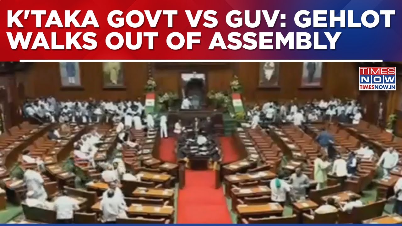 Karnataka Governor Walks Out Of Assembly Over Speech Row; State Mulls ...