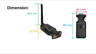 BLE RS-232 or RS-422/485 adapter for multi-link and any-link