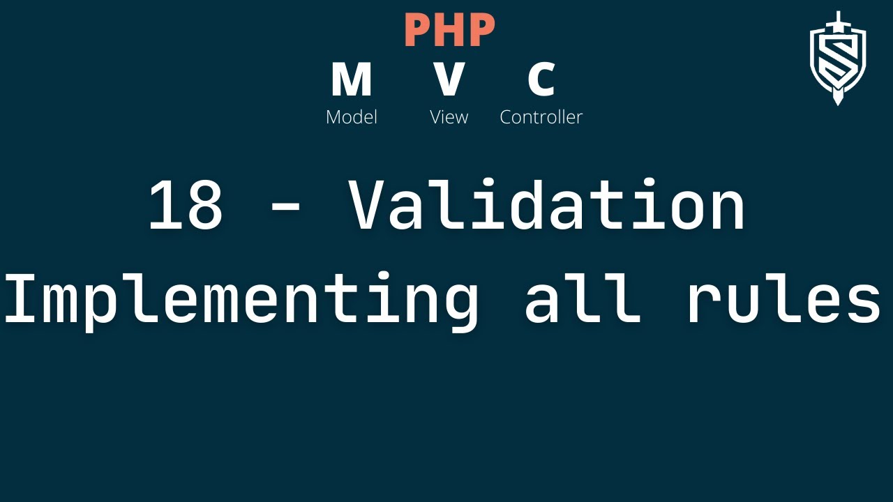 18 - Validation last part - Implementing all validation rules - YouTube